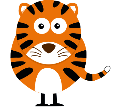 Illustration of Tiger, class symbol for Little Tigers Class